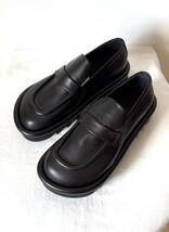 新品 41 JWアンダーソン ローファー ブラック BUMPER-TUBE LEATHER CHUNKY LOAFERS_画像5