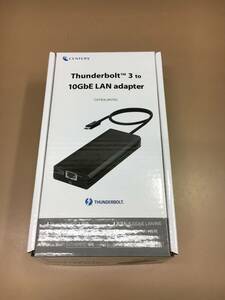 K099[LP]K32(PC周辺機器) 美品 CENTURY Thunderbolt3 to 10GbE LAN adapter (CATB3LAN10G)/動作OK！ 3/21出品