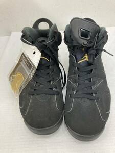 S153[08]S40(靴) 中古 NIKE/ナイキ AIEJORDAN6 RETRO ブラック/メタリックゴールド 28㎝ UK9 CT4954-007 3/28出品