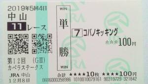 19年　カペラS　コパノキッキング　現地的中　藤田菜七子JRA重賞初勝利
