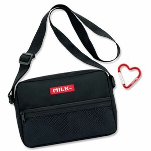 yy 135 MILKFED. Heart shape kalabina attaching shoulder bag postage 250 jpy 