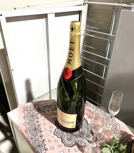 【MOET&CHANDONオブジェ】 130×130×500mm 置き物 モエ・エ・シャンドン フランス シャンパーニュ 祝福 ヨーロッパ ボトル 中身無し 