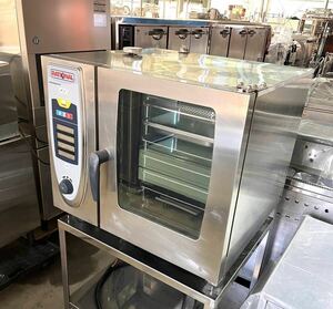 [lashonaru steam navy blue be comb .n oven ] 2004 year made 845×800×760mm SCC61 RATHIONAL kitchen kitchen equipment store business use electric type eat and drink shop 