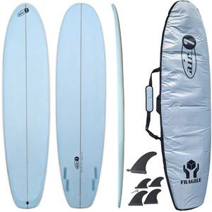 8'0 244CM Surfboard Surfboard с Case съемной Finch 5 Long Board Set Epoxy от начинающего до продвинутого человека 77L