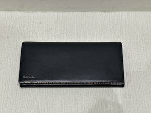 【KIM-1143】【1円スタート】Paul Smith ポールスミス 長財布 2つ折り ブラック 中古品