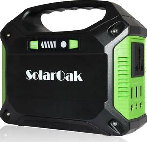 ポータブル電源 SolarOak PSE認証済 42000mAh/155Wh AC/DC/USB出力 アウトドア キャンプ 停電 防災グッズ 非常用電源