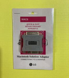 ☆新品☆Old Mac☆VGA 変換コネクタ☆LG☆MAC6☆Macintosh Solution Adapter 映像 ディスプレイ 変換 2列 3列