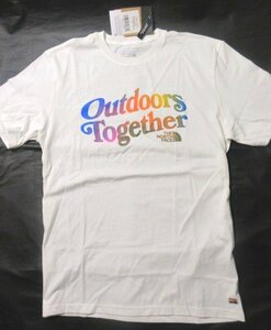 本物正規◆ノースフェイス◆Tシャツ PRIDE■白/OMBRE■XL■OUTDOORS TOGETHER 新品■アメリカ限定■891 THE NORTH FACE 半袖