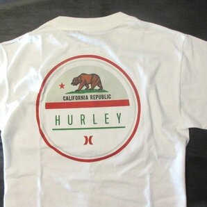 本物正規◆HURLEY ハーレー◆Tシャツ FLAG CA 白■L■新品・カリフォルニア限定の画像3