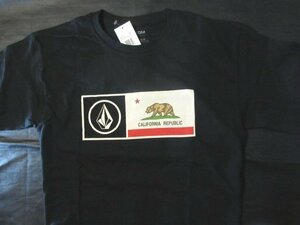 本物正規◆VOLCOM ◆ボルコム◆Tシャツ CALIFORNIA 黒■M■新品・カリフォルニア限定