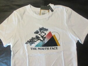  подлинный товар стандартный * North Face * женский футболка NOV GRAPHIC# белый #L# новый товар # America ограничение /N41 TREE