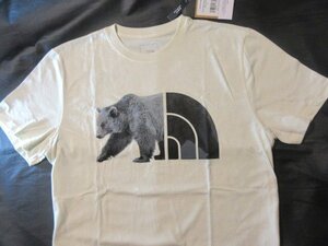 本物正規◆ノースフェイス◆Tシャツ TRIBLEND BEAR SLIM FIT ベアー■M■アイボリー/白■新品■アメリカ限定■8R1 THE NORTH FACE 半袖