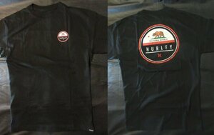 本物正規◆HURLEY ハーレー◆Tシャツ FLAG CA 黒■M■新品・カリフォルニア限定