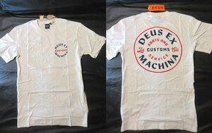 本物正規◆Deus ex Machina デウス◆Tシャツ ECLIPSE アイボリー/白■XL■新品・オーガニックコットン アメリカ購入