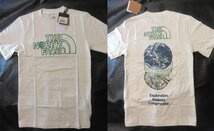 本物正規◆ノースフェイス◆Tシャツ EARTH DAY■S■アイボリー/白 新品■アメリカ限定/UNBLEACHED CO1 The North Face メンズ 半袖_画像1