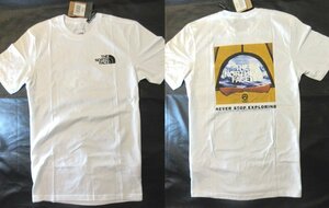 本物正規◆ノースフェイス◆Tシャツ テント PRINTED NSE 白■S■新品■アメリカ限定■U21 THE NORTH FACE 半袖