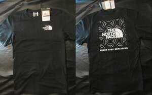 本物正規◆ノースフェイス◆Tシャツ BOX NSE■S■黒/マルチ ハーフドーム 新品■アメリカ限定/V21 The North Face メンズ 半袖