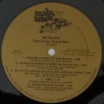 That Lovin' Island Man / Geoffrey Meteliko / '1976 Main Track Records/ Hawaii_画像7