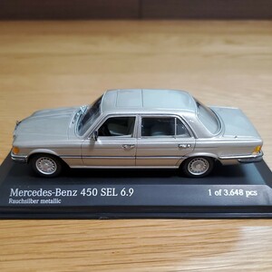 1/43 ミニチャンプス MINICHAMPS ミニカー/Mercedes-Benz 450 SEL 6.9 1972-79 Rauchsilber metallic/メルセデス・ベンツ Sクラス 