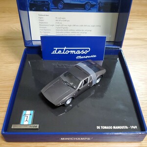 1/43 ミニチャンプス MINICHAMPS ミニカー/De Tomaso Mangusta 1969 Brown metallic/デ トマソ マングスタ ブラウンメタリック