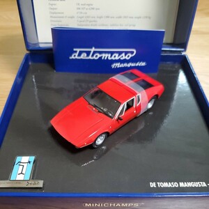 1/43 7ミニチャンプス MINICHAMPS ミニカー/De Tomaso Mangusta 1969 Red/デ トマソ マングスタ レッド