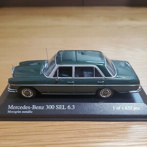 1/43 ミニチャンプス MINICHAMPS ミニカー/Mercedes-Benz 300 SEL 6.3 1968 Moosgrun metallic/メルセデス・ベンツ Sクラス グリーン