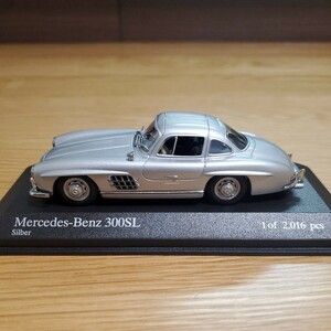 メルセデスベンツ 300SL 1955 （シルバー） （1/43スケール MINICHAMPS 400039002）