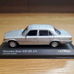 1/43 ミニチャンプス MINICHAMPS ミニカー/Mercedes-Benz 450 SEL 6.9 1972-79 Astralsilber metallic/メルセデス・ベンツ Sクラス 