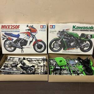 [3-23]TAMIYA Kawasaki オートバイ　バイク　NO.12 カワサキKR1000F MVX250F NO.23 ホンダMVX250F プラモデル　フィギュア