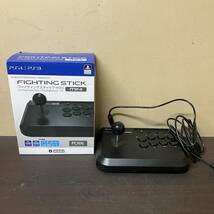 [3-80]PlayStation PS4 PS3 ファイティングスティック　mini ミニ　PC PS4-091 コントローラー　ゲーム_画像1