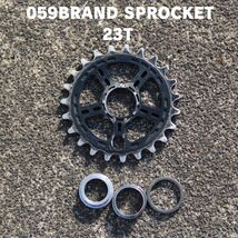 BMX 059BRAND SPROCKET 23T BLACK 即決　送料無料　中古_画像1