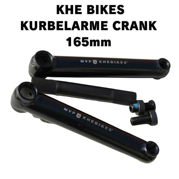 BMX KHE BIKES KURBELARME 3PC CRANK SET 165mm BLACK 送料無料