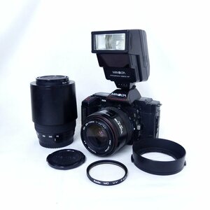 【1円】MINOLTA ミノルタ α5000 + Tokina AF SD 28-70mm、70-210mm、ストロボ 現状渡し USED /2403C