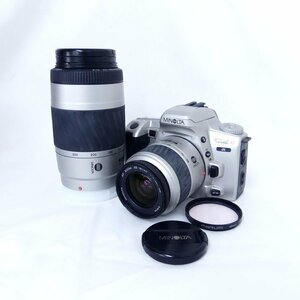 MINOLTA ミノルタ Sweet S α + 35-80mm、75-300mm フィルムカメラ 通電OK USED /2403C