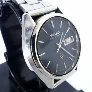 SEIKO セイコー KING QUARTZ キング クォーツ 青文字盤 デイデイト 4823-8000-G 腕時計 稼働品 USED /2403Cの画像3