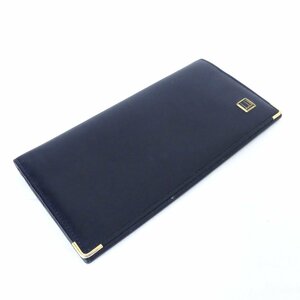 【送料無料】 dunhill ダンヒル 長財布 カード入れ 札入れ 小銭入れあり ブラック メンズ USED /2403C