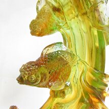 金魚 オブジェ 置物 ガラス 硝子工芸 インテリア USED /2403D_画像4