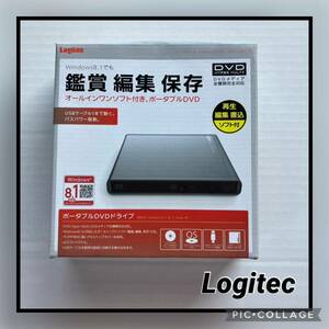 ★ワンコインセール♪★Logitec LDR-PMH8U2VBK DVD再生 ほぼ未使用 ジャンク品