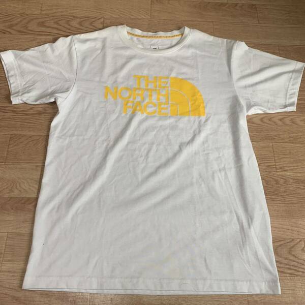 送料無料！美品！THE NONORTH FACE ノースフェイス　半袖Tシャツ　メンズXL ホワイト