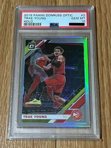 2019 Panini Donruss Optic Holo #2 Trae Young PSA 10 GEM MINT