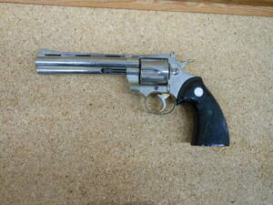  used # Kokusai SMG stamp metal model gun Colt python 357 6inch
