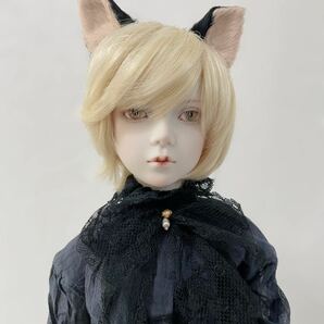 ビスクドール 創作人形 黒猫の男の子の画像1