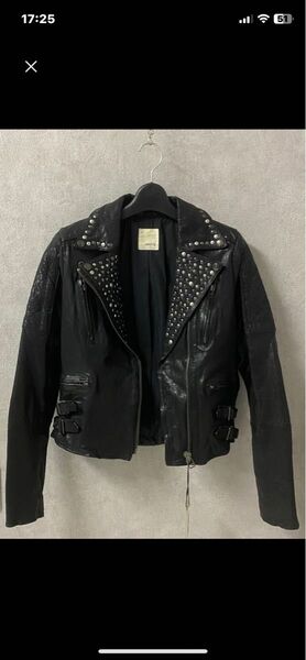 新品タグ付 MOUSSY 本革 ライダース