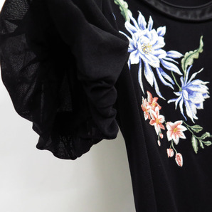 VIVIENNE TAM FLOWER EMBROIDERY MESH 2PIECE TOP SKIRT ヴィヴィアンタム フラワー メッシュ パワーネット セットアップ 花柄 刺繍の画像4