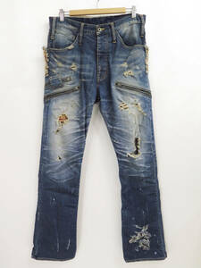 L.G.B. LAZY S-WOLF DAMEGED DENIM PANTS JEANS 30 LGB ルグランブルー ダメージ フレア デニム パンツ