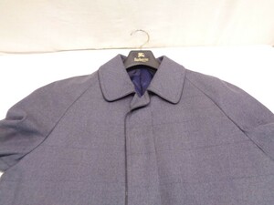 03A038 BURBERRY バーバリー 格子 コート ナイロン/キュプラ 胸囲97/身長170㎝ 長期保管 訳有品