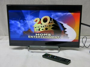 03K146 SONY ソニーBRAVIA 液晶テレビ [KDL-24W600A] 2015年 リモコン・B-CAS付き 通電OK 現状 売り切り