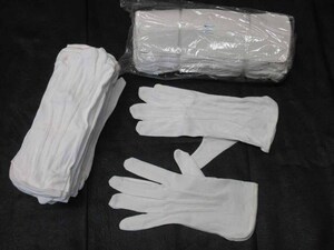 0D24M4 [ with translation ] white gloves [M] 24. business * formal *. equipment * March band etc. cotton [ long-term storage ] unused goods selling out 