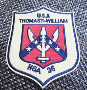 大型/砂漠紺◇◆新品　アメリカ　THOMAST WILLIAM HGA 36 刺繍ワッペン◆　◎◆◇サバゲー・コスプレ・ミリタリー◎　