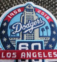 空球場60TH激渋MLBロサンゼルス・ドジャース60周年記念 Los Angeles Dodgers 野球ベースボール刺繍ワッペン激渋USアメリカ◆メジャーリーグ_画像9